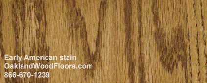 Early American wood floor stain color